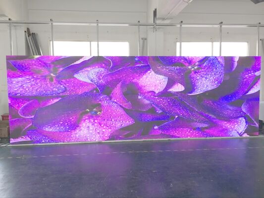 Tela de vídeo LED interna de alta resolução para conferências COB HD P2.5 1R1G1B display LED colorido interno