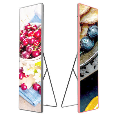 P3 Indoor Portátil LED Poster Screen Full Color com Caixa de Alumínio Die Catting