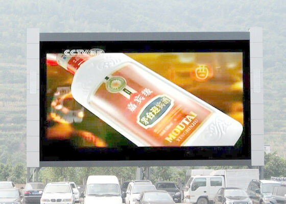 Top P31.25 DIP Outdoor Full Color LED Advertising Display Screen 1R1G1B Alto brilho