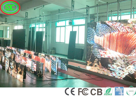 P3.91 1R1G1B SMD2121 Display LED de palco interno 65410 pontos /m2 tela LED a cores inteiras