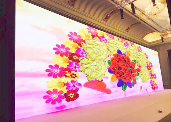 Fine Pitch Alta Resolução e Brilho P1.875 Indoor Giant LED Display Panfletos em cores completas