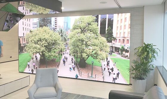Fine Pitch Alta Resolução e Brilho P1.875 Indoor Giant LED Display Panfletos em cores completas