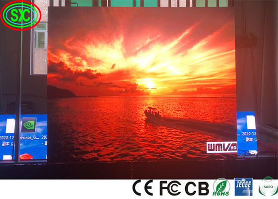 IP43 250W/M2 Display LED GOB sem costura P1.9 P2 P2.5 IECEE publicidade LED telas