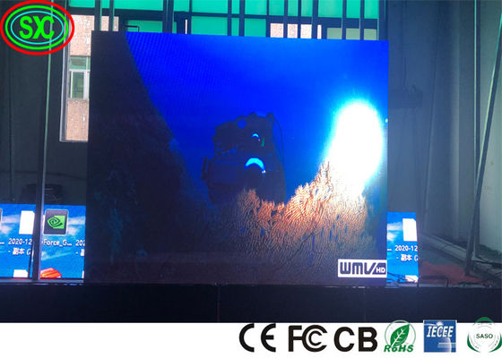 IP43 250W/M2 Display LED GOB sem costura P1.9 P2 P2.5 IECEE publicidade LED telas