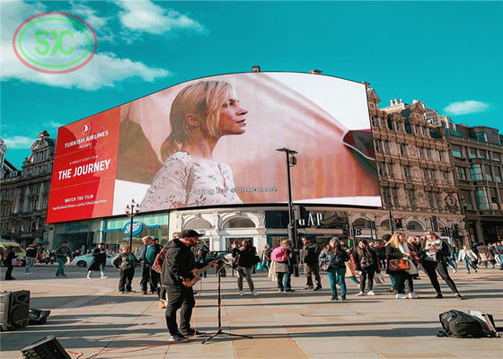 Ângulo ajustável outdoor gigante LED outdoor customizar painel LED no centro da cidade