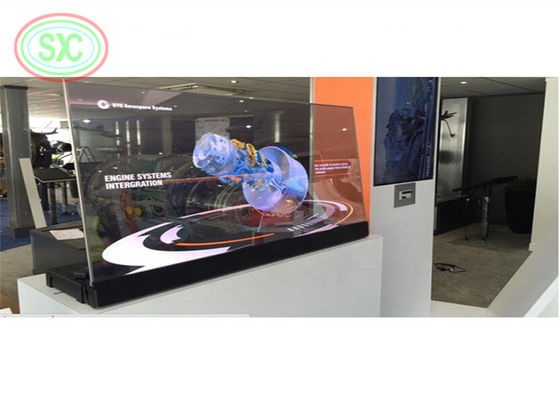 1R1G1B Display de cortinas LED transparente IP43 62500 pontos/m2 Garantia de 3 anos