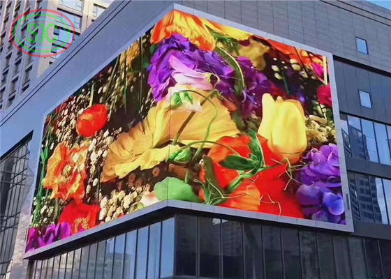 Tela de publicidade LED externa COB com caixa de fibra de carbono e tela de exibição de publicidade comercial LED de alta densidade