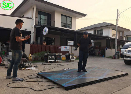 Palco de dança LED RGB de 500x500mm com pixel pitch de 4,81mm