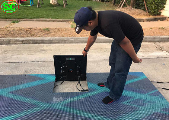 LED Pavimento de Dança Casamento Pavimento de Dança Para Eventos Magnet 3D LED Painéis de cores completas