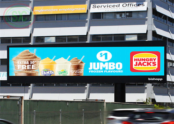 Customização de gabinete de ferro-aço de instalação fixa exterior LED sinal LED outdoor LED para publicidade