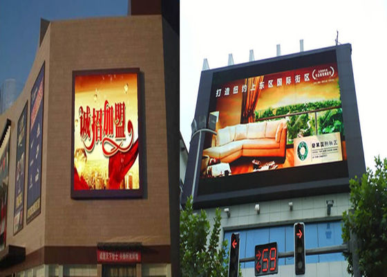 Outdoor Waterproof P10 Publicidade comercial LED Billboard 50000cd/m2 Brilho Tabela de tela