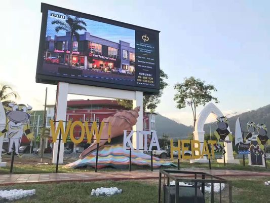 Display LED de coluna única em cores completas P10 LED Screen de aluguer Billboard Garantia de 3 anos