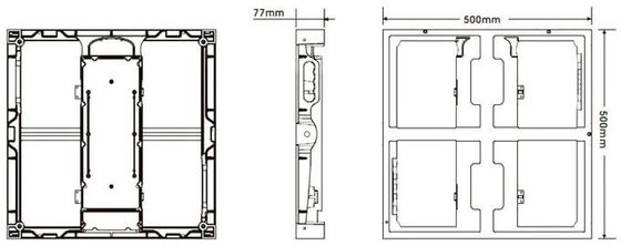 Full color Hd Led display Video Wall P3.91 Área exterior à prova d'água alto brilho Para Eventos Aluguel