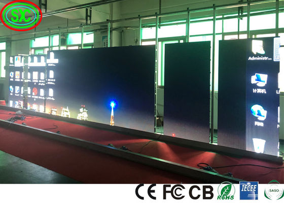1R1G1B P3.91 P4.81 Levou Tela de Cortina de Palco 300w/M2 3840hz tela de led para palco
