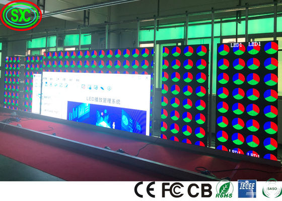 1R1G1B P3.91 P4.81 Levou Tela de Cortina de Palco 300w/M2 3840hz tela de led para palco