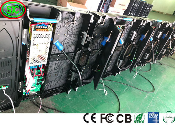 IP43 SMD2121 65410 Dots /Sqm Rental Led Display P3.91 1R1G1B Para Concert Led Display