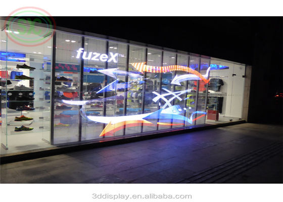 P3.91mm-7.82mm Painéis de tela LED transparentes Alto brilho em cores completas