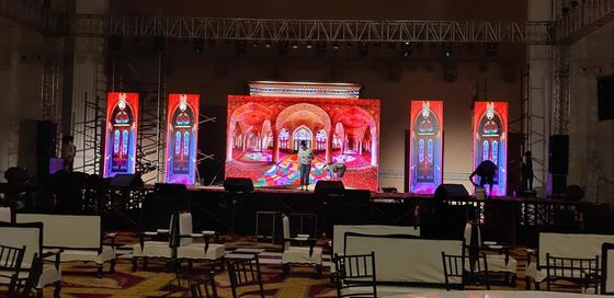 Concerto de LED de fundição por impressão de alumínio tela HD Full Color Stage LED Screen SMD2121