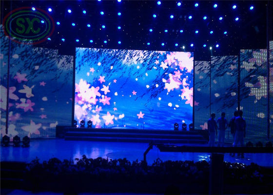 Manutenção exterior interior em frente de LED em cores, aluguer de ecrã LED P2 parede LED