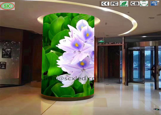 Display LED de 360 graus em cores completas