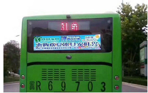 Ecrã de exibição de vídeo LED P5 para ônibus com garantia de 3 anos