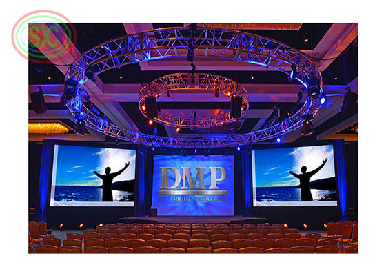 Display LED de aluguer P2.5 P3 P4 P5 P6 Ecrã 64x32 pontos Resolução do módulo e 128x128 pontos Resolução do gabinete