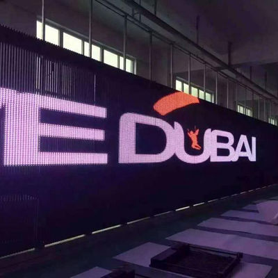 Full Color HD Flexível 4000 cd/m2 Painel LED transparente