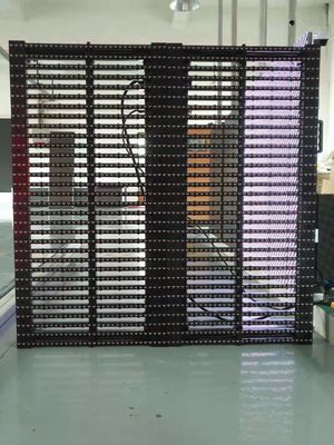 P3.91-7.82 Ecrã LED transparente a cores completas para paredes de cortina de vidro