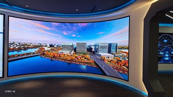 P4 Curva de tela de vídeo LED Cortina de ecrã LED flexível Módulo de exibição LED em cores completas