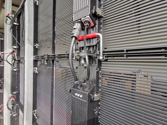 Painel LED transparente de alto brilho, sinalização a cores SMD2121 LED display transparente