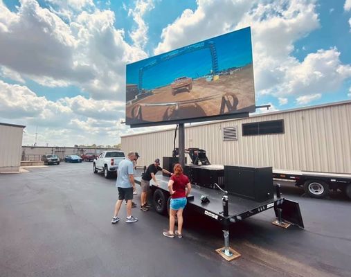 Full Color Outdoor Alto Brilho Grande Ecrã LED P5 640*640mm Publicidade fixa LED Billboard