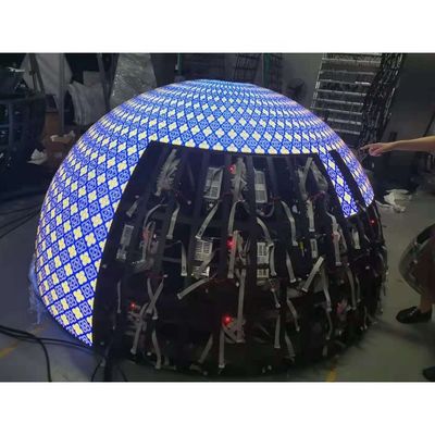 Função de exibição de vídeo/texto/imagem Display LED esférico com manutenção de serviço posterior conveniente
