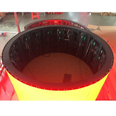 P3.91 360° Área exterior em coluna de cores completas Esfera LED Display Screen Building Billboard