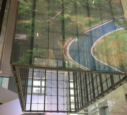 Indoor P3.9-7.8 Full Colour Transparent Led Display Screen Smd Curved Led Video Wall Glass Led Screen For Showcase