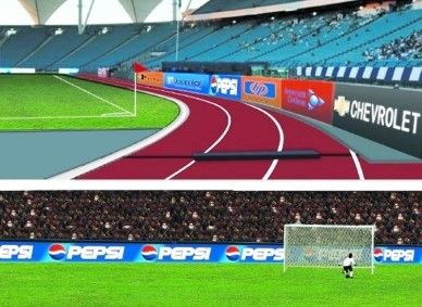 P8 Campo de futebol ao ar livre Estádio LED Display Screen IP65 Impermeável 5000cd/M2