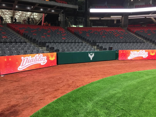 Ecrã de visualização LED perímetro do estádio de esportes com função de vídeo/texto/imagem e chip Epistar