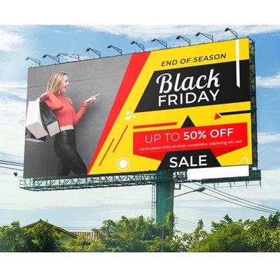 P2 Indoor Full Color LED Billboard Die-Cast Aluminum Billboard Armário de aço simples 128 X 64 Matriz