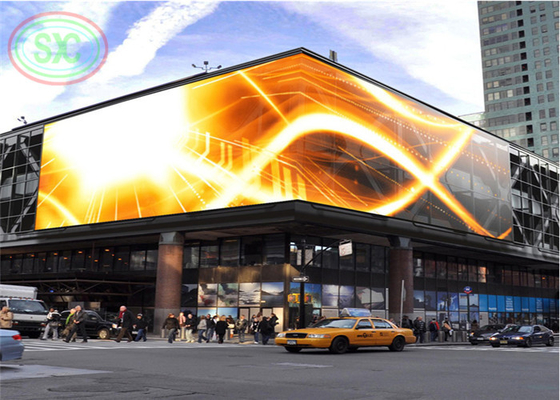 Ângulo ajustável outdoor gigante LED outdoor customizar painel LED no centro da cidade