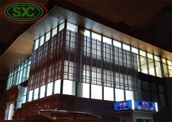 Sinalização LED transparente de alto brilho G3.91-7.82 Display LED 1000*500mm de alumínio fundido a pressão
