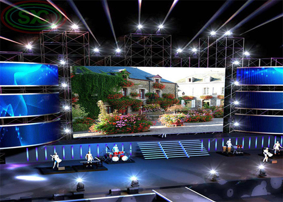 Ecrã de LED de alumínio 256*128mm Módulo Interior Full Color Com Distância Ótima de Visualização 6m-30m