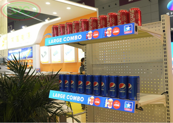 Tela interna do diodo emissor de luz da prateleira XS 600 do produto novo para o shopping ou as lojas