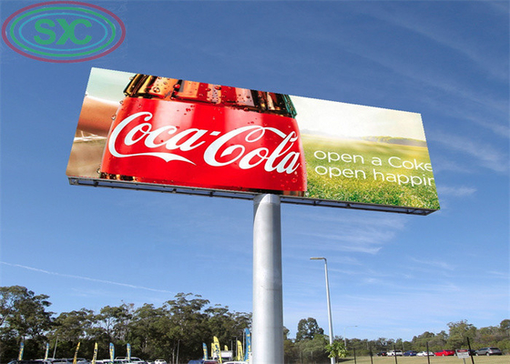 Monumentos da cidade externos P10 LED painel publicitário suporte controle remoto