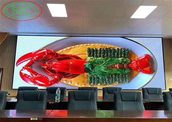 Ecrã de alumínio de fundição LED a cores completas personalizado 2500 CD/m2 Ecrã de publicidade LED interior
