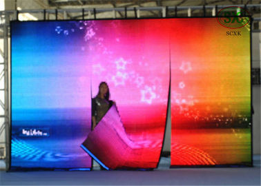 Tela alugado modular interna do diodo emissor de luz do fundo de fase do concerto do evento do aluguer da exposição de diodo emissor de luz da cor P2.5 completa