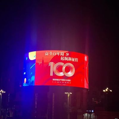 O brilho alto P10 conduziu o quadro de avisos da exposição almofada SMD IP65 que impermeável P10 exterior fixou a exposição conduzida para a estrada do lado da estrada