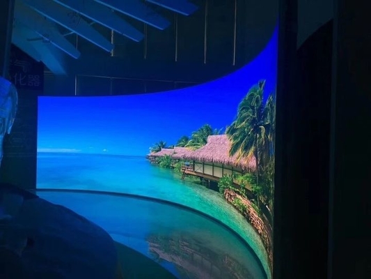 P4 Curva de tela de vídeo LED Cortina de ecrã LED flexível Módulo de exibição LED em cores completas