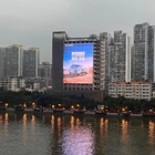 O painel de parede transparente Pantalla de Mesh Building Facade Advertising Video da cortina P15.625 indica a tela do diodo emissor de luz