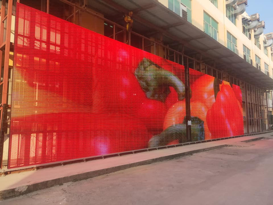 G3.91-7.82 Parede de vídeo transparente de cor ultrafina SMD2525 IP54 Longa vida útil