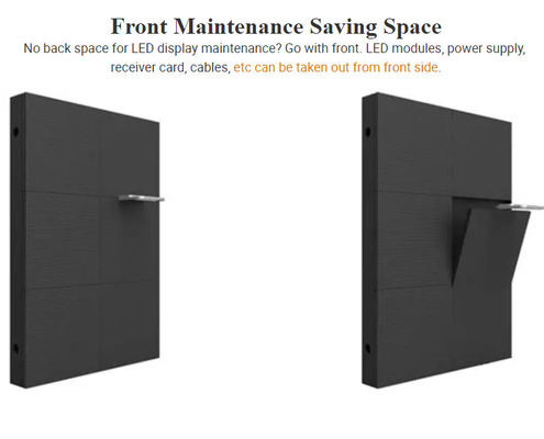 P2.5 Aluguer de tela LED fixa de publicidade interior HD 3840Hz IP43 tela LED exterior