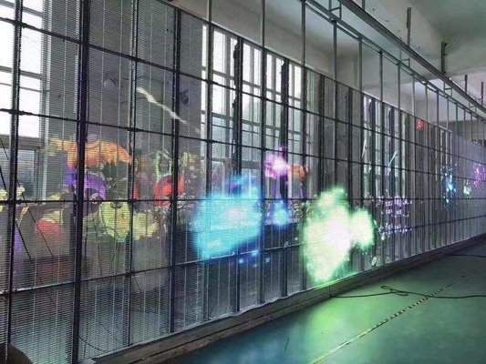 AC100-240V 60Hz Input Transparent LED Display Screen para publicidade interna Função de exibição de vídeo 3-5 anos de garantia